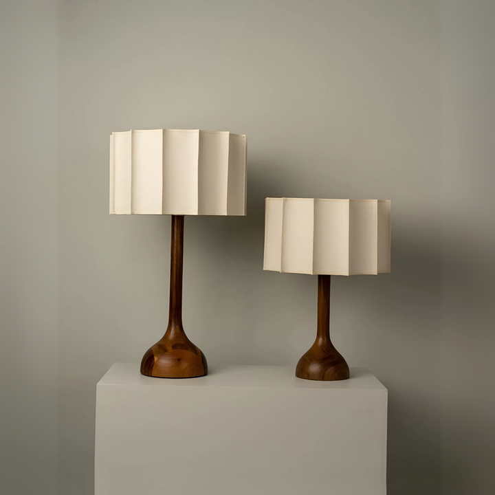 KAZU Japandi Solid Wood Lamp - Radical Homes Singapore
