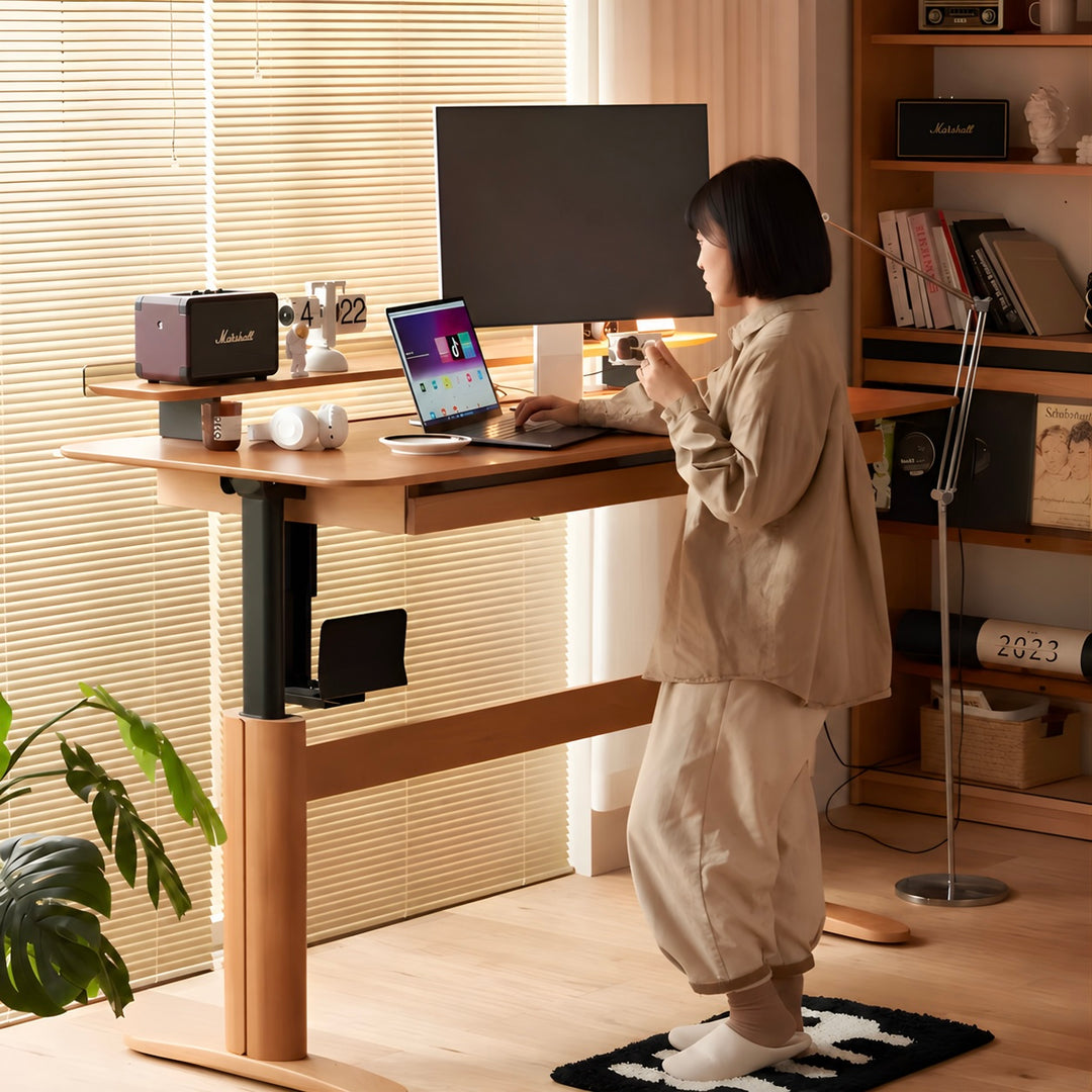 DOUGLAS Modern Solid Wood Adjustable Study Table
