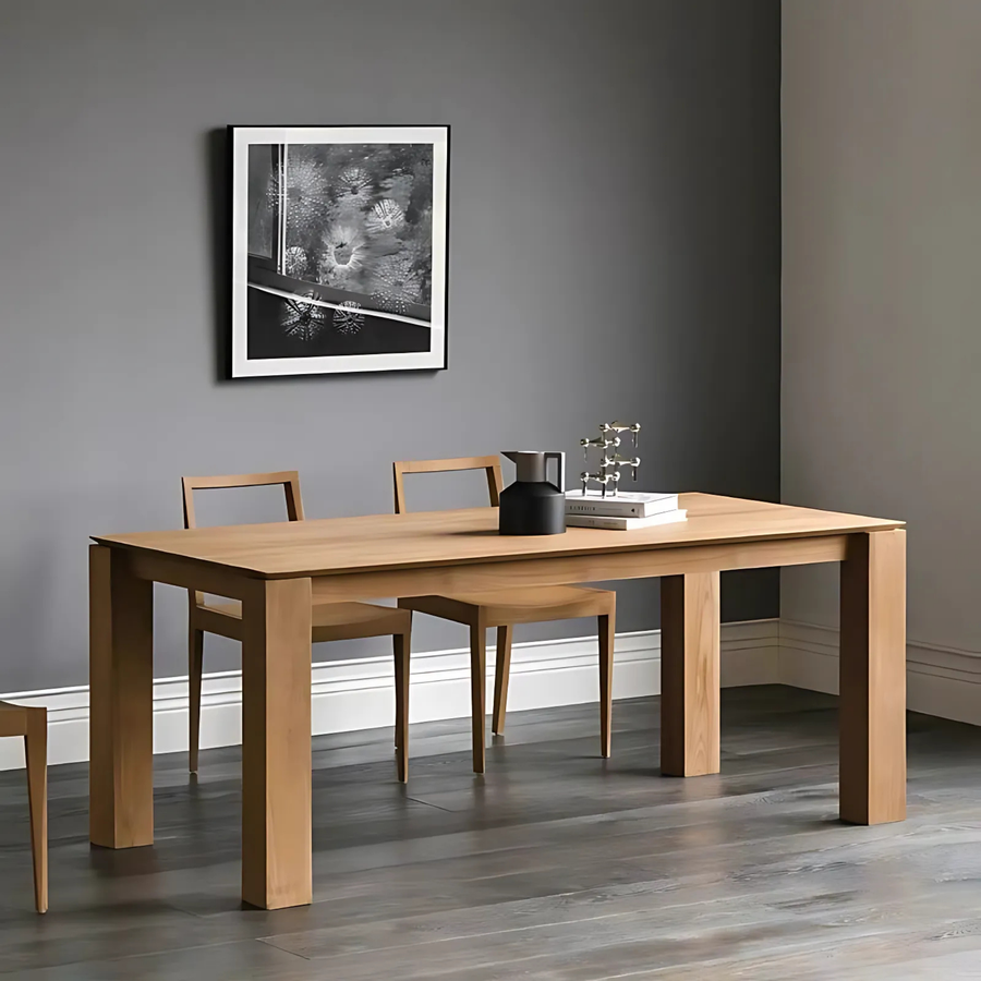 NORDIC Modern Solid Wood Dining Table - Radical Homes Singapore