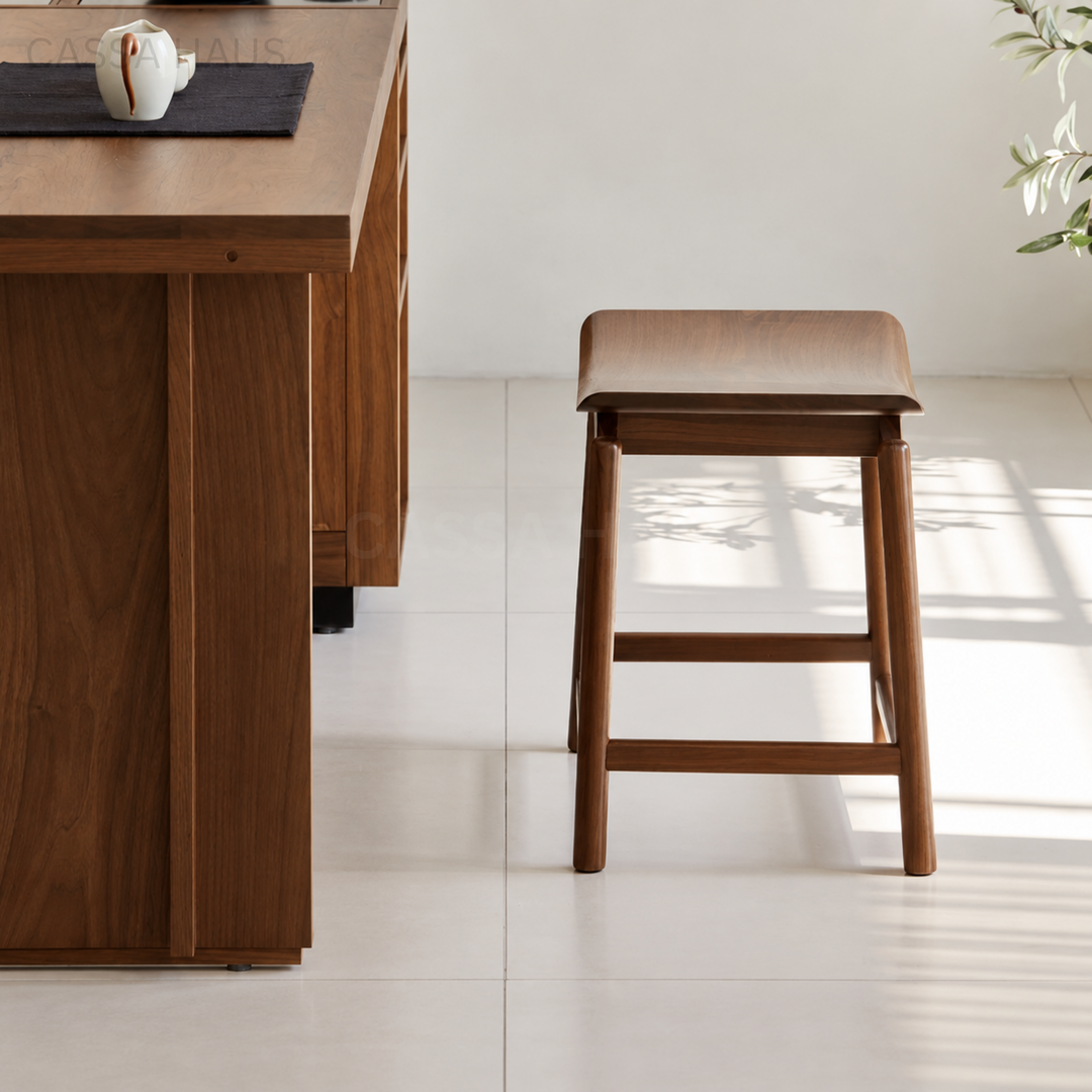KELANDA Modern Solid Wood Stool - Cassa Haus Singapore