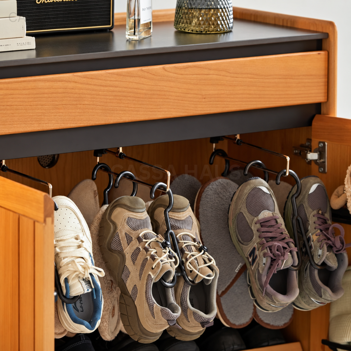 KAILO Japandi Solid Wood Shoe Cabinet