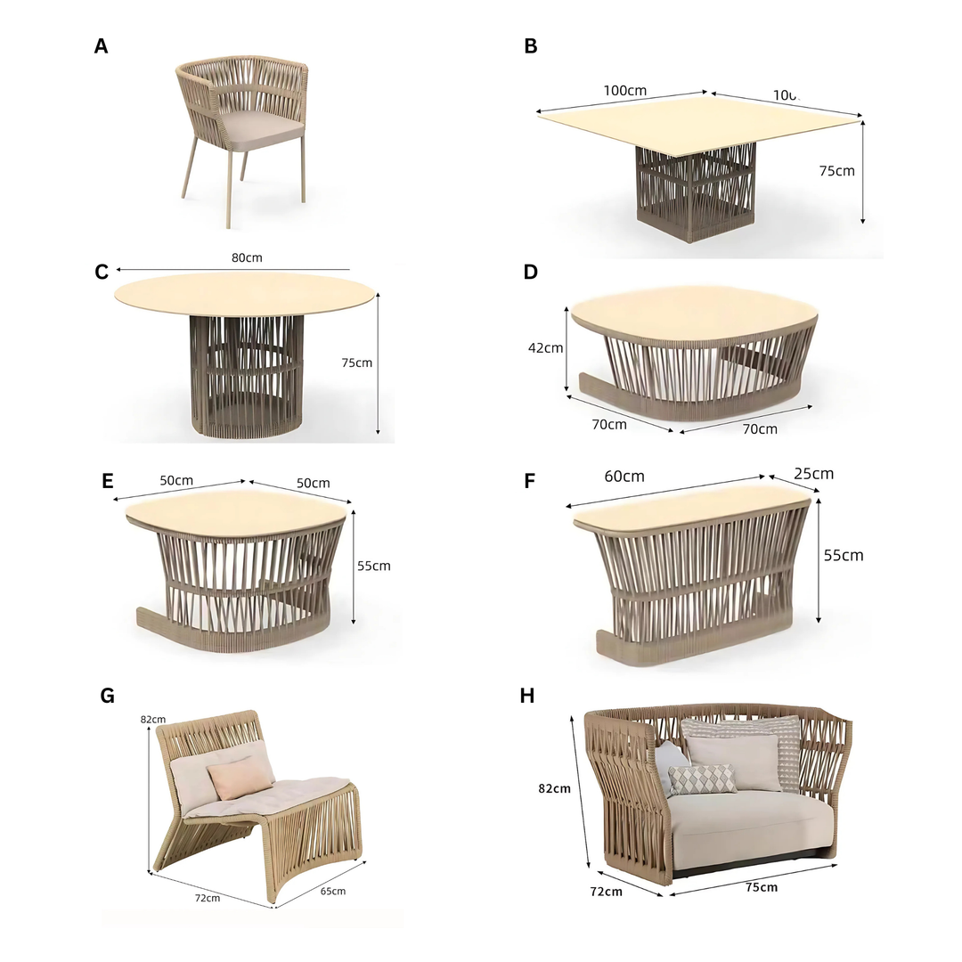 SOLARO Outdoor Rattan Sofa - Radical Homes Singapore
