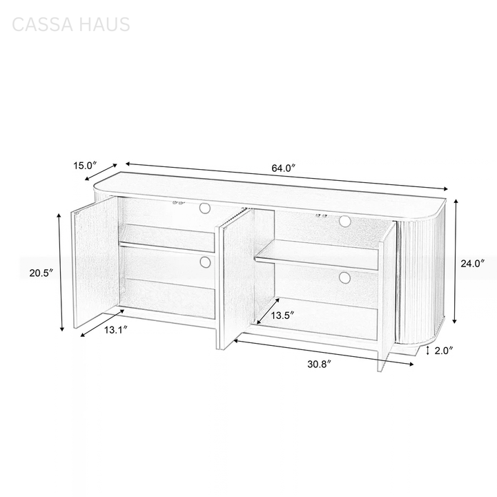 ALTONA Modern Solid Wood Sideboard