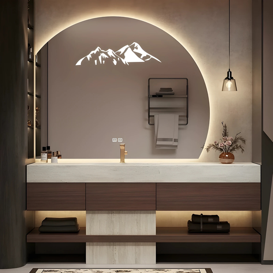 ZAOYI Modern Bathroom Vanity Sink & Smart Mirror - Radical Homes Singapore