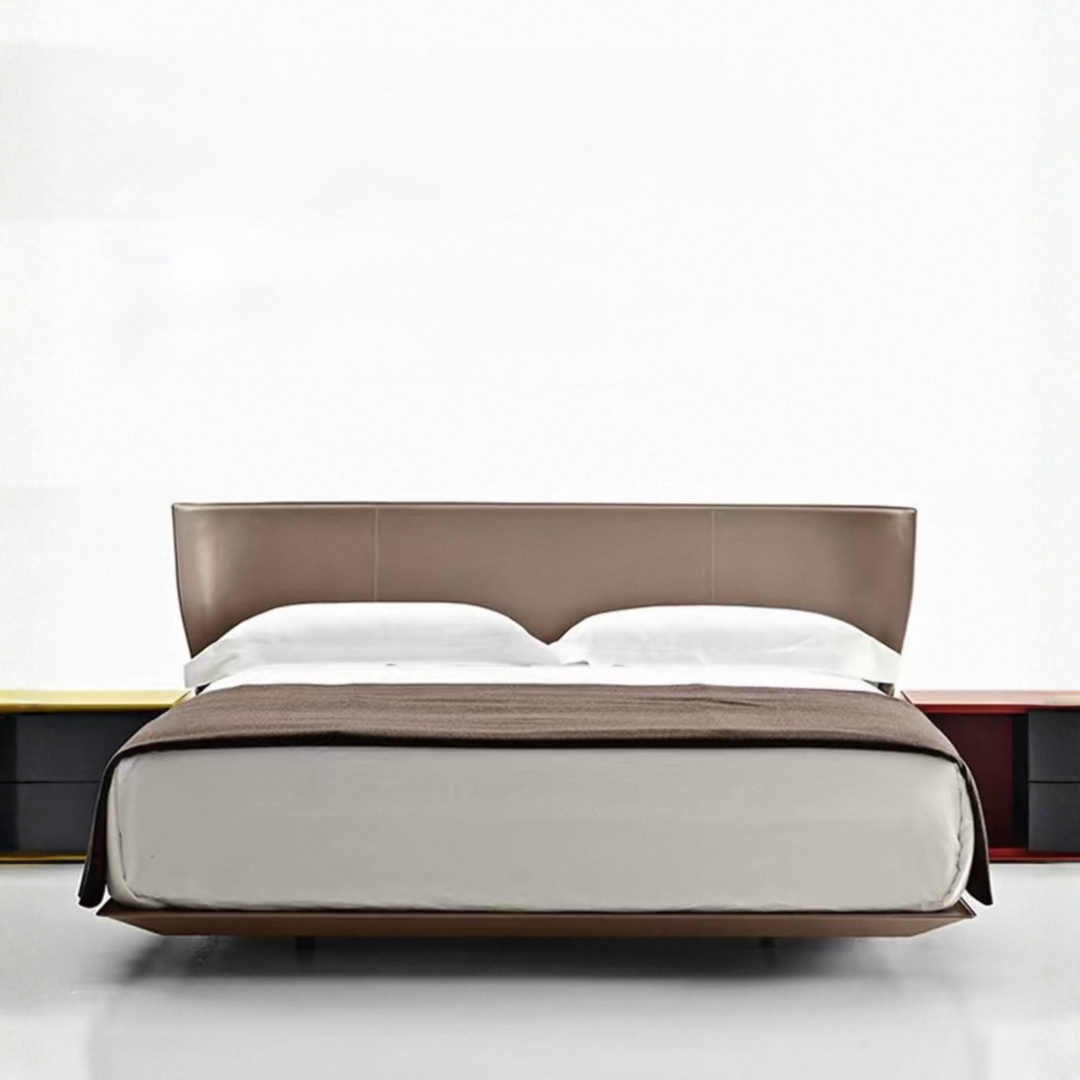BREDA Modern Leather Bedframe - Radical Homes Singapore