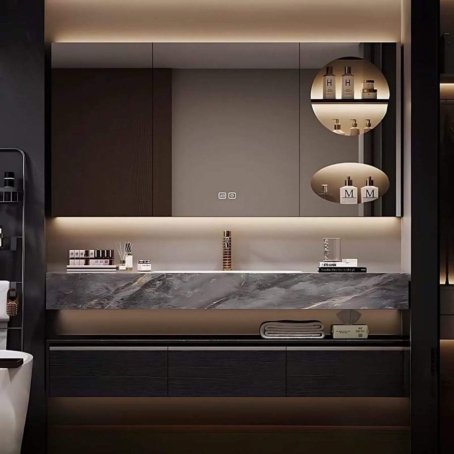NOVA Modern Bathroom Vanity Sink & Smart Mirror - Radical Homes Singapore