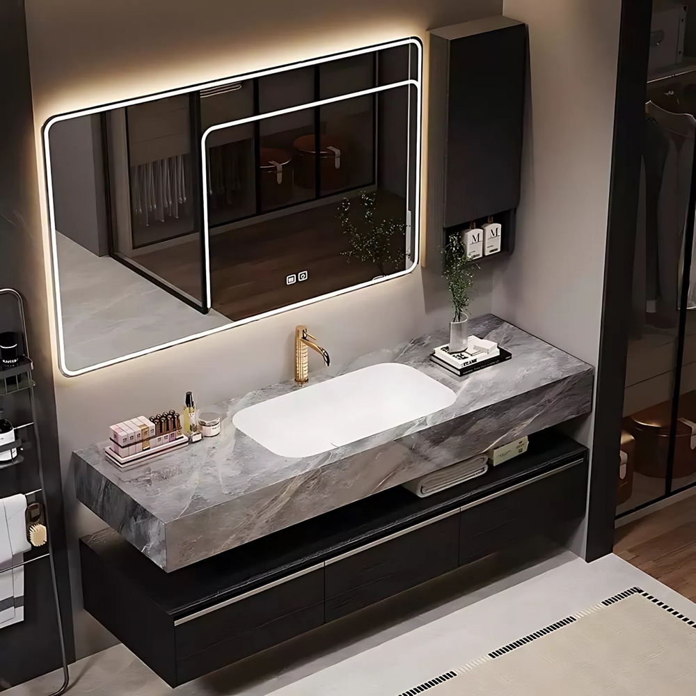 NOVA Modern Bathroom Vanity Sink & Smart Mirror - Radical Homes Singapore