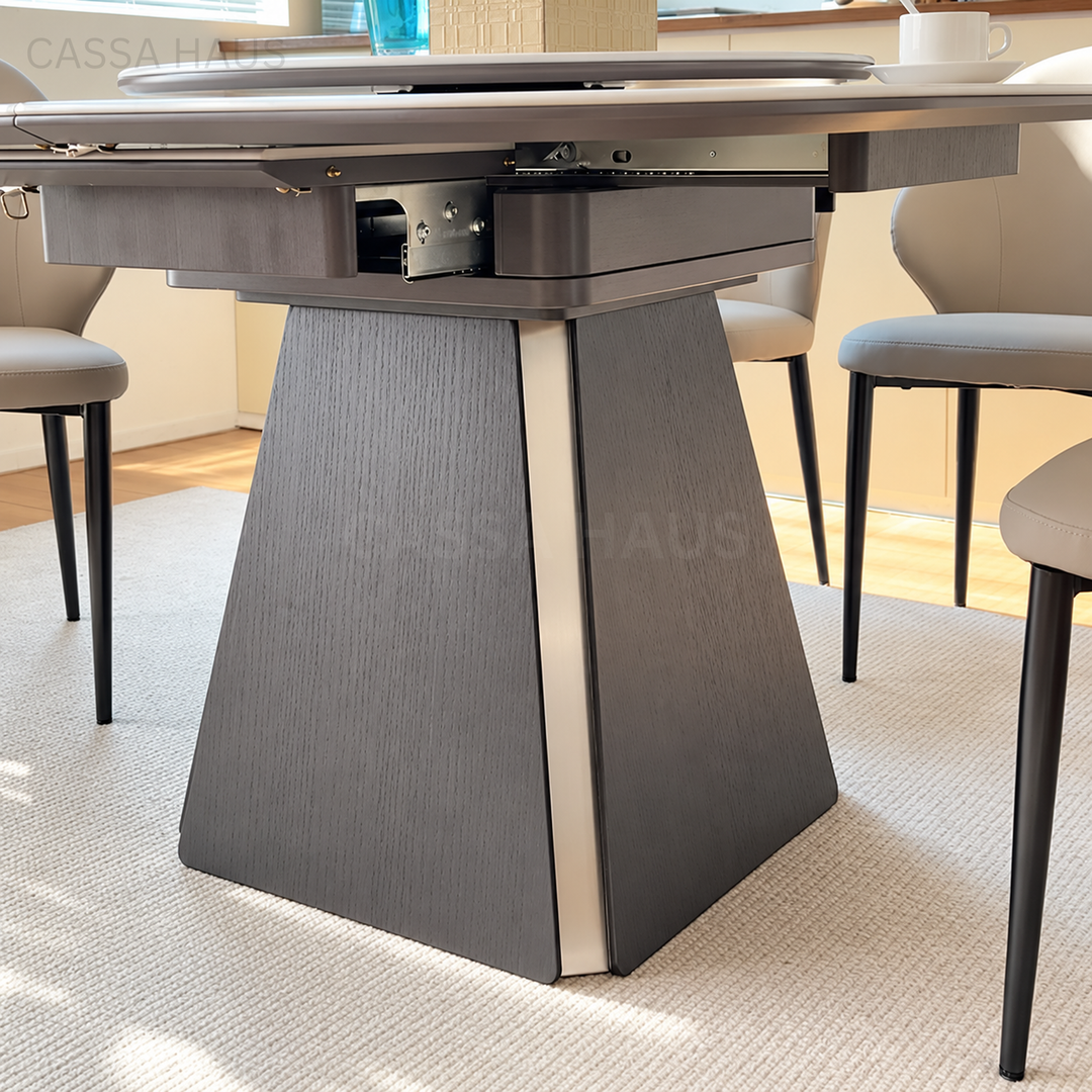 COVINE Modern Marble Extendable Dining Table - Cassa Haus Singapore