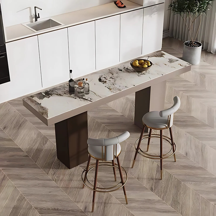 VARENA Modern Sintered Stone Bar Table - Radical Homes Singapore