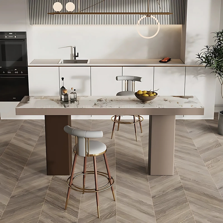 VARENA Modern Sintered Stone Bar Table - Radical Homes Singapore
