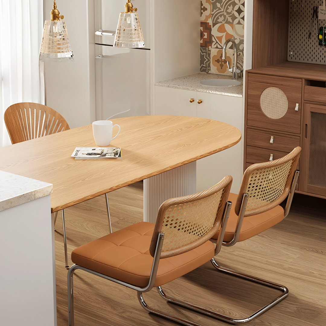 JOPHO Japandi Solid Wood Dining Table - Radical Homes Singapore