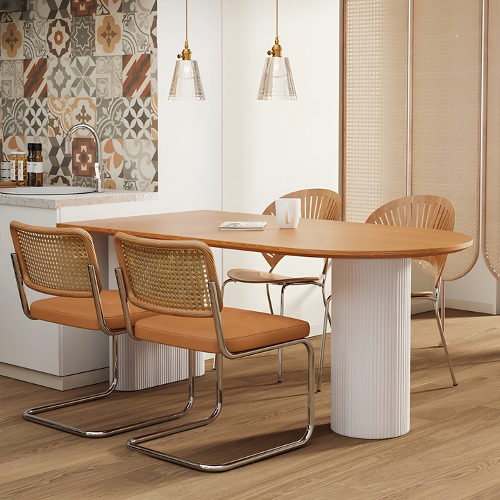 JOPHO Japandi Solid Wood Dining Table - Radical Homes Singapore