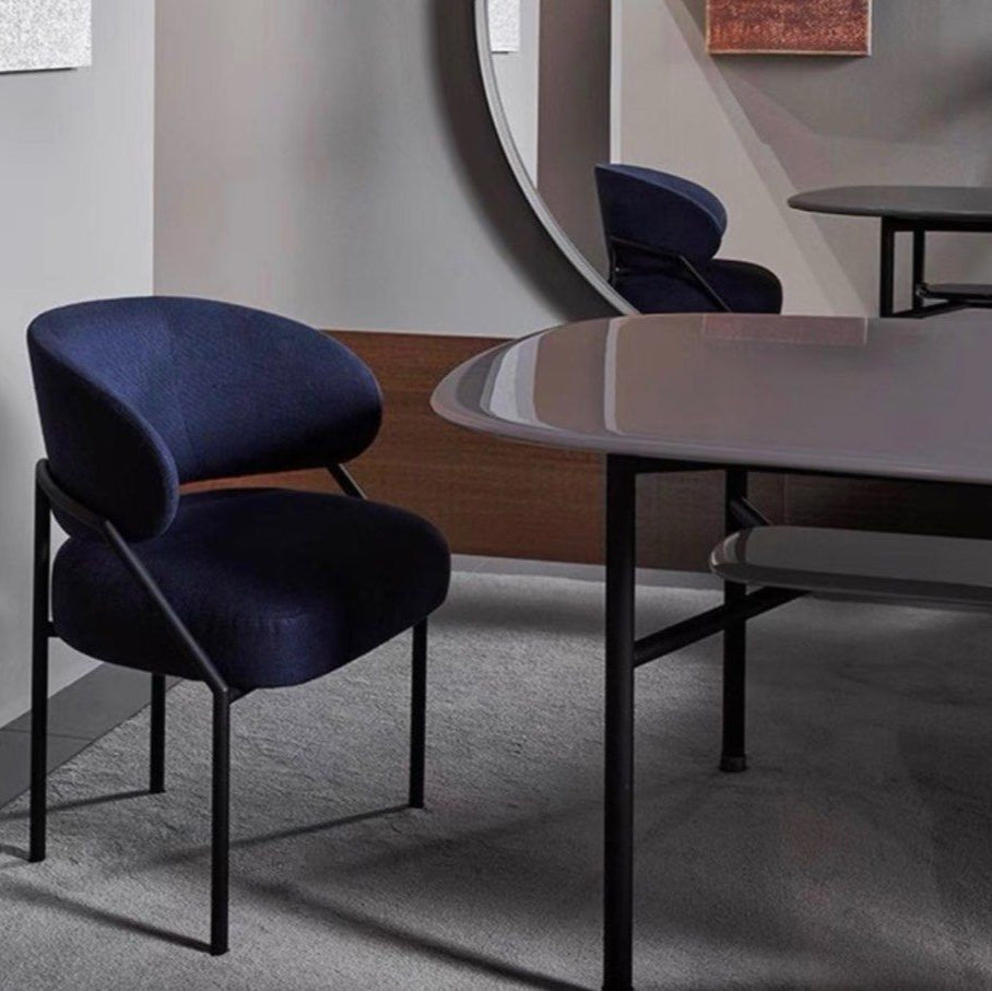 JUNG Modern Velvet Dining Chair - Radical Homes Singapore