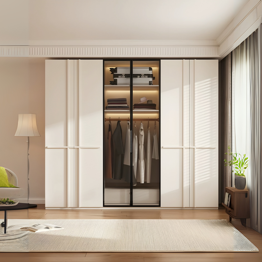 UNIGRA Modern Solid Wood Wardrobe - Radical Homes Singapore