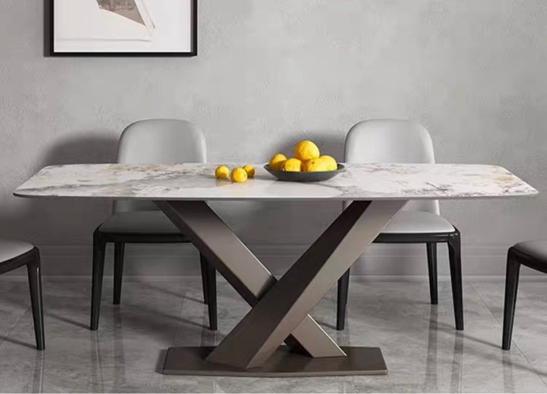 GALLAGHER Modern Sintered Stone Dining Table - Radical Homes Singapore