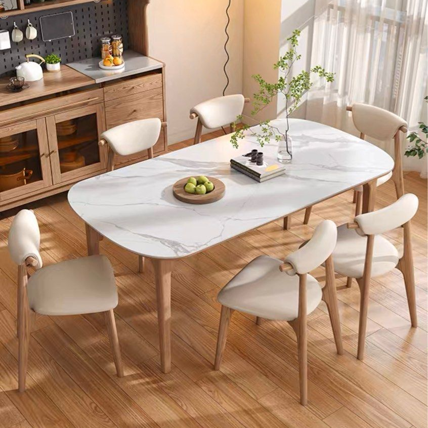 ZOREVIA Sintered Stone Dining Table & Chairs - Cassa Haus Singapore