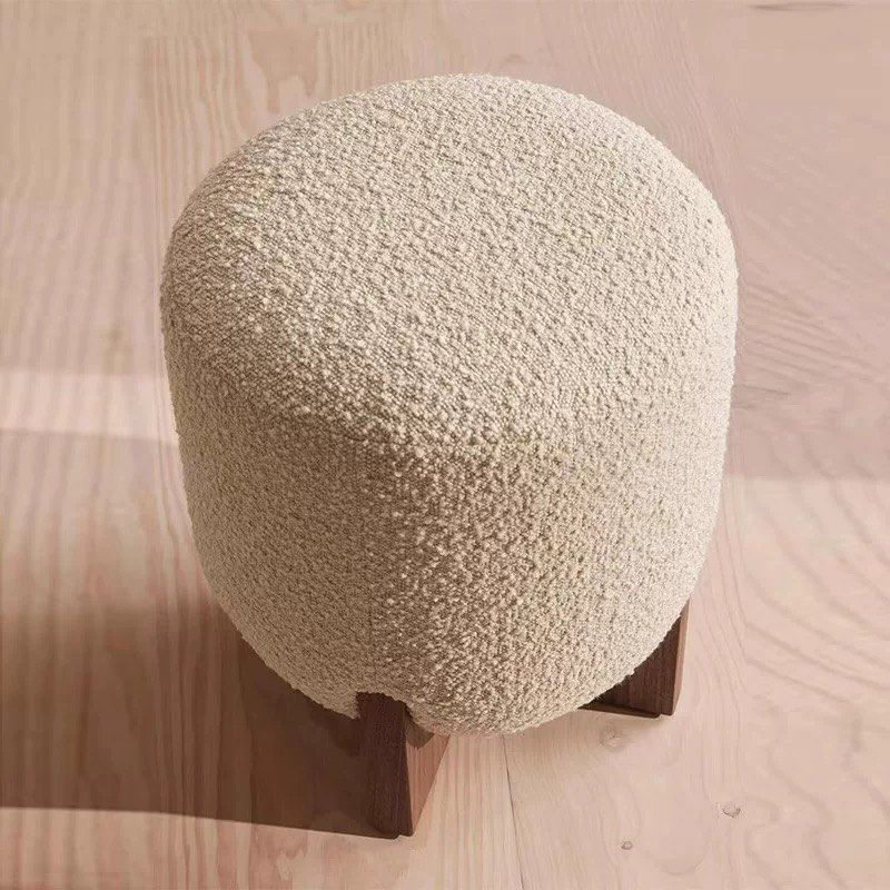GAMO Modern Boucle Vanity Stool - Radical Homes Singapore