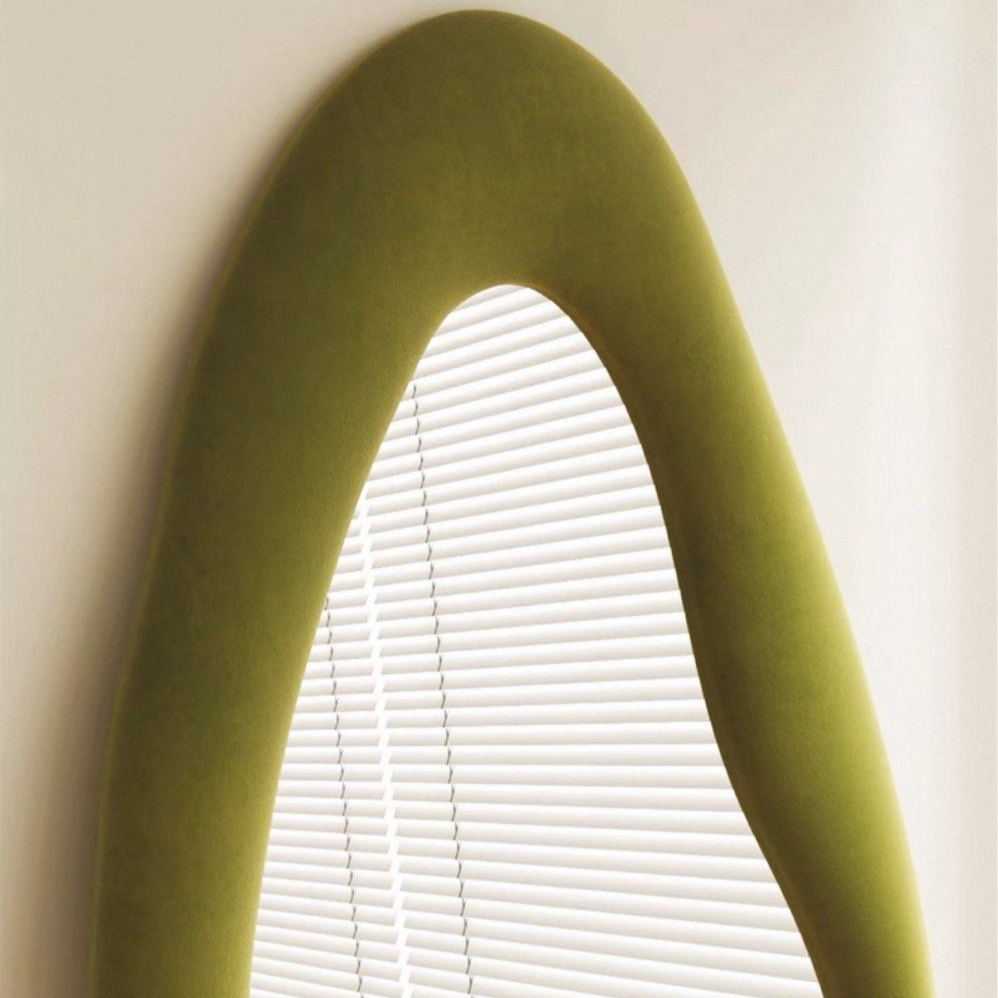 AUOEL Modern Suede Mirror - Radical Homes Singapore