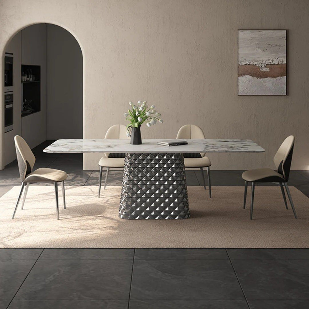 KIRBY Modern Sintered Stone Dining Table - Radical Homes Singapore