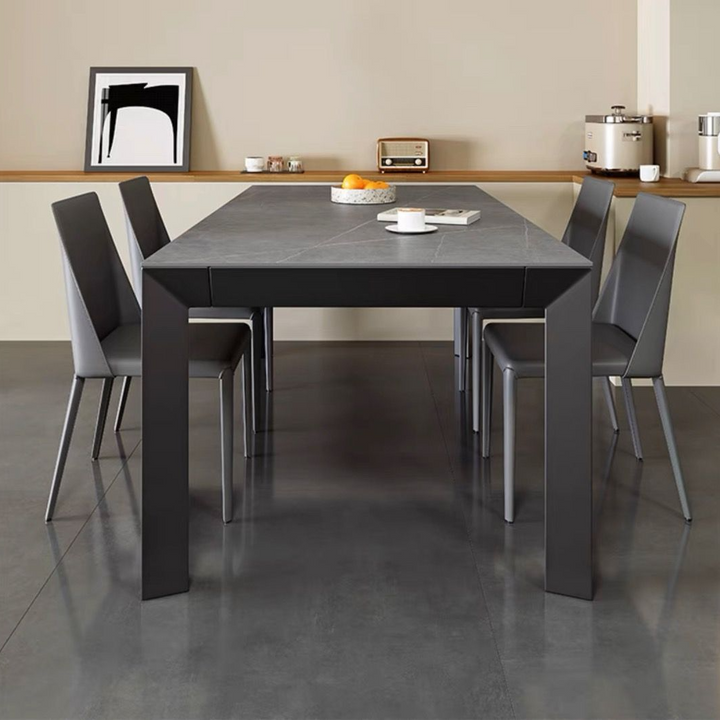 YATES Modern Slate Dining Table & Chairs - Radical Homes Singapore