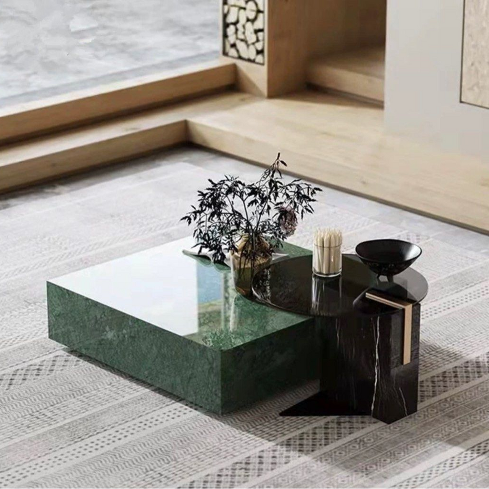 MALIN Luxurious Marble Coffee Table - Radical Homes Singapore