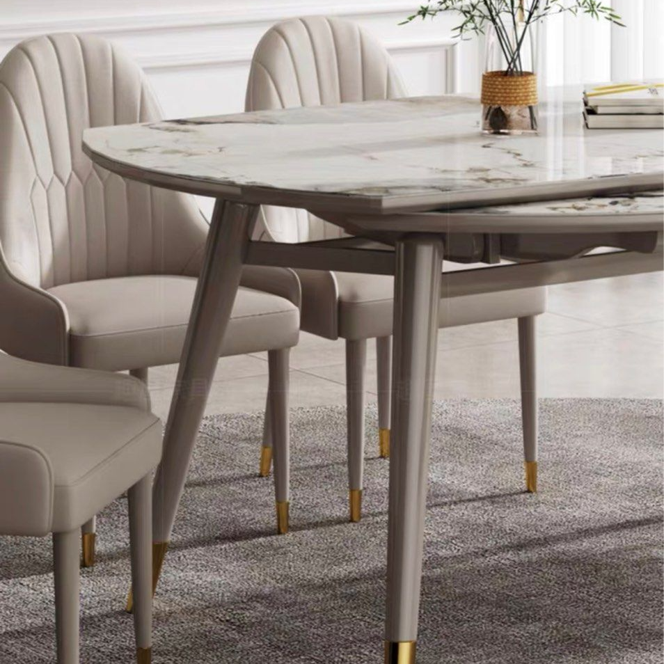 FOSTER Modern Marble Extendable Dining Table - Radical Homes Singapore