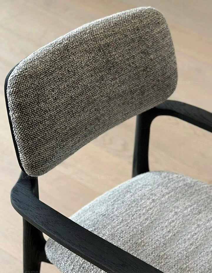 TRAVIS Modern Fabric Dining Chair - Radical Homes Singapore