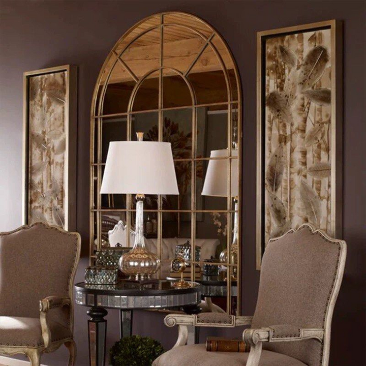 MELOR Vintage Arch Window Wall Mirror - Cassa Haus Singapore