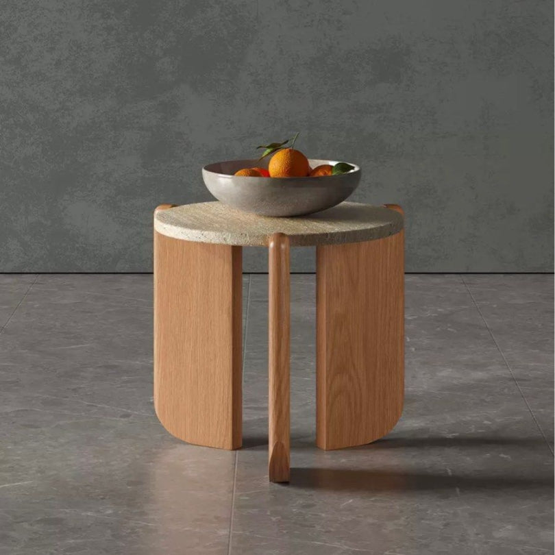 GUETTA Modern Travertine Coffee Table - Radical Homes Singapore
