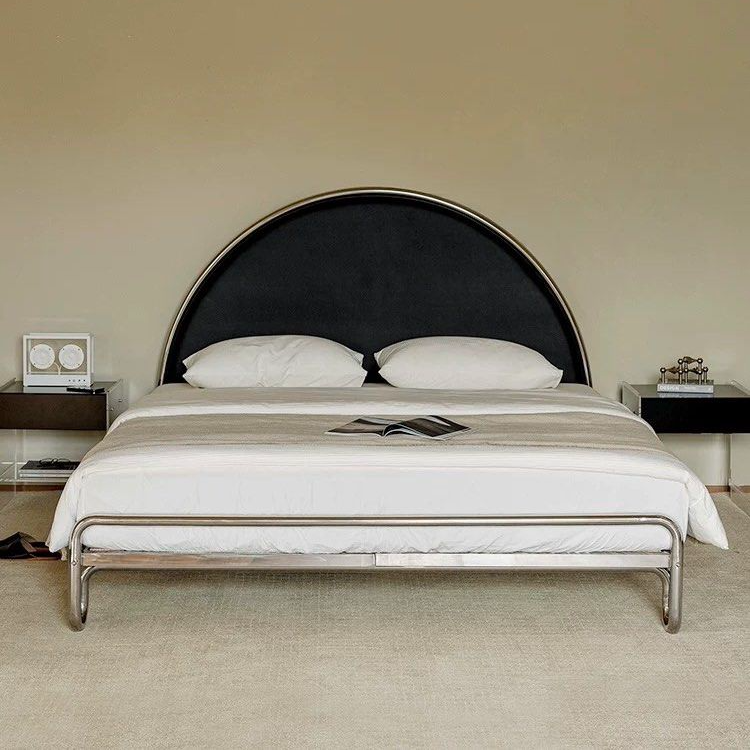 KALFON Modern Stainless Steel Bedframe - Radical Homes Singapore