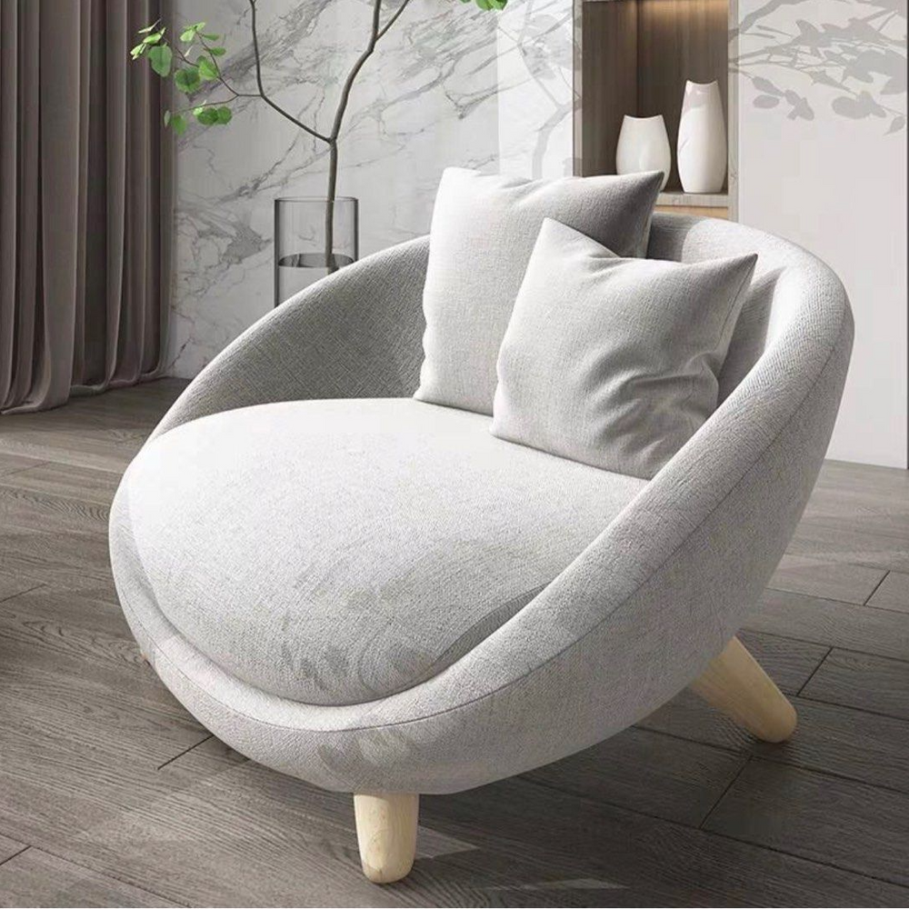 SUTTON Modern Fabric Lounge Chair - Radical Homes Singapore