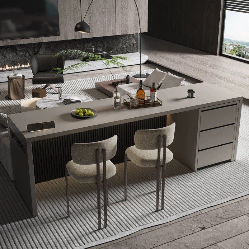 ALRIC Modern Sintered Stone Bar Table - Radical Homes Singapore