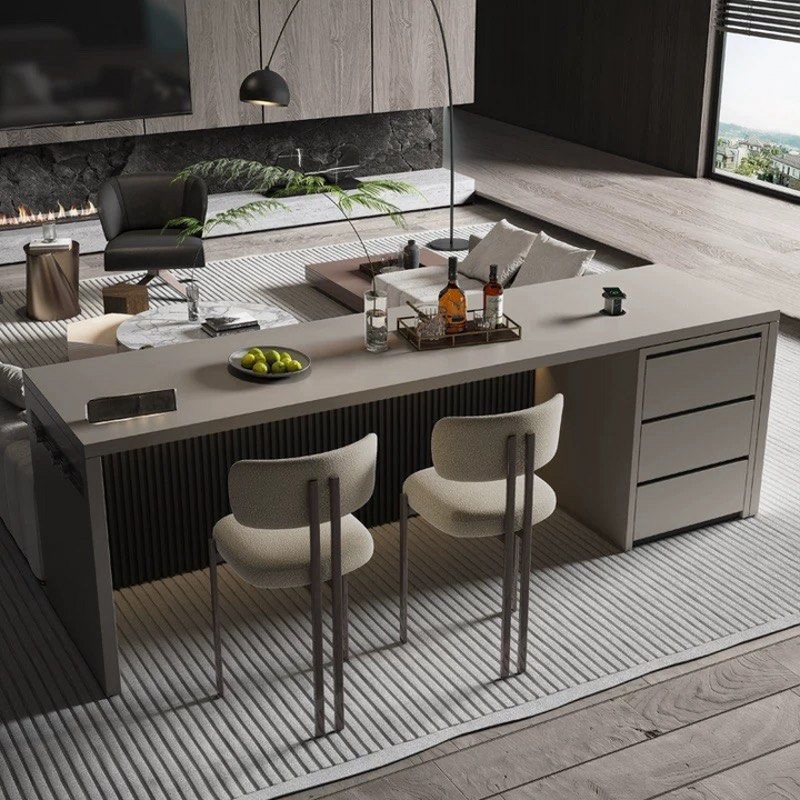 ALRIC Modern Sintered Stone Bar Table - Radical Homes Singapore