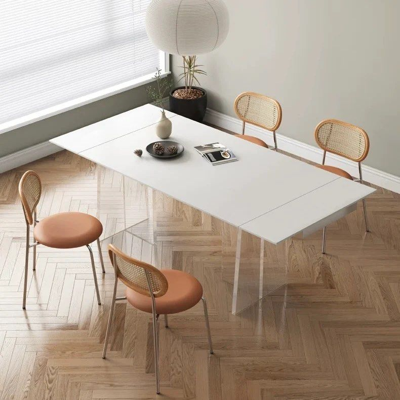 GOVE Modern Sintered Stone Extendable Dining Table - Radical Homes Singapore