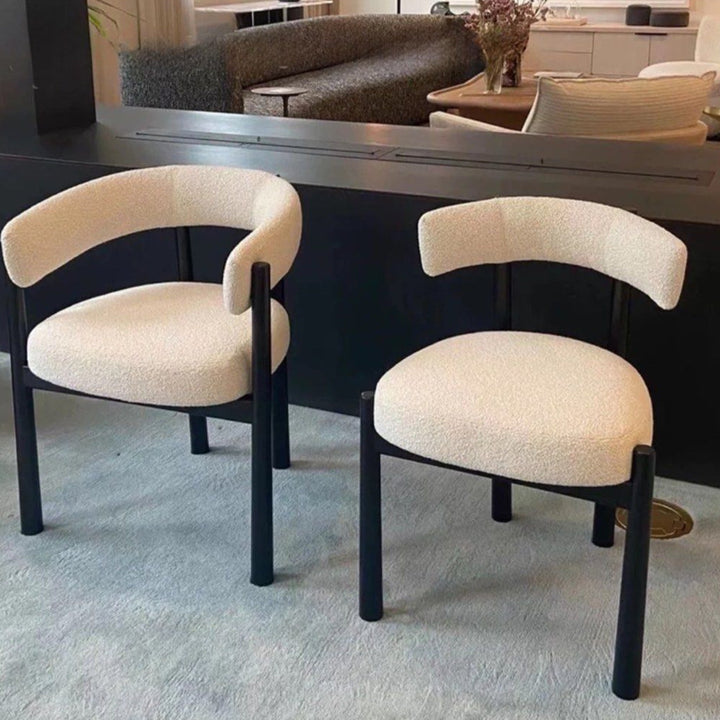 CULES Modern Boucle Dining Chair - Radical Homes Singapore