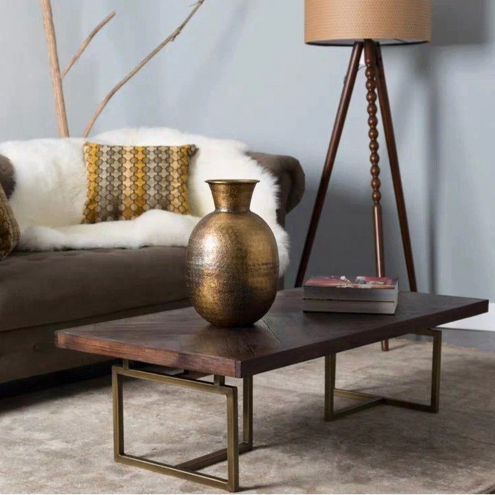 CHEVRON Herringbone Solid Wood Coffee Table - Cassa Haus Singapore