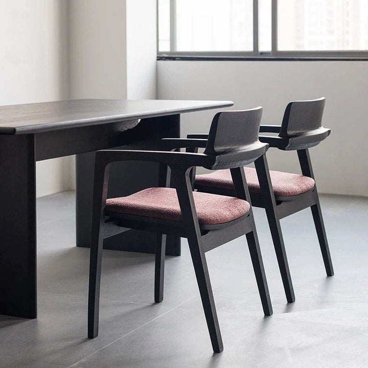 PERCY Japandi Solid Wood Dining Chair - Radical Homes Singapore
