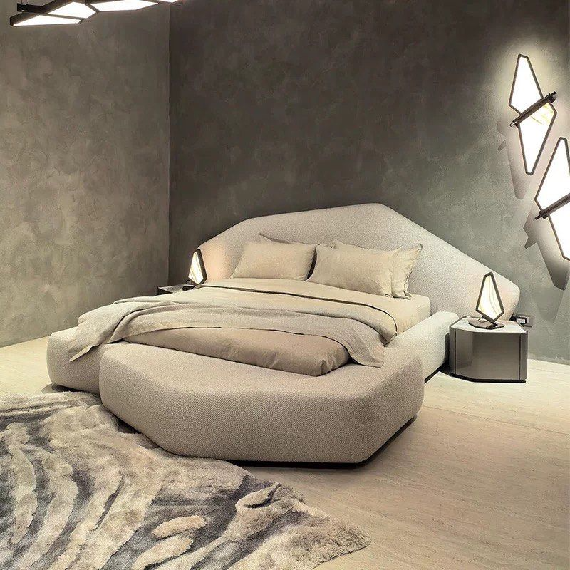 JERAE Modern Fabric Bedframe - Radical Homes Singapore