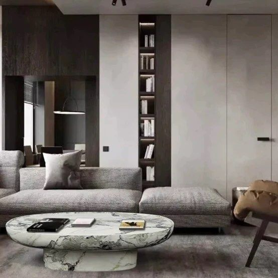 ABREU Modern Marble Coffee Table - Radical Homes Singapore