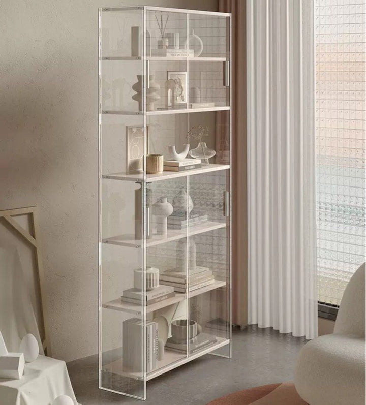 CALEB Modern Acrylic Bookcase - Radical Homes Singapore