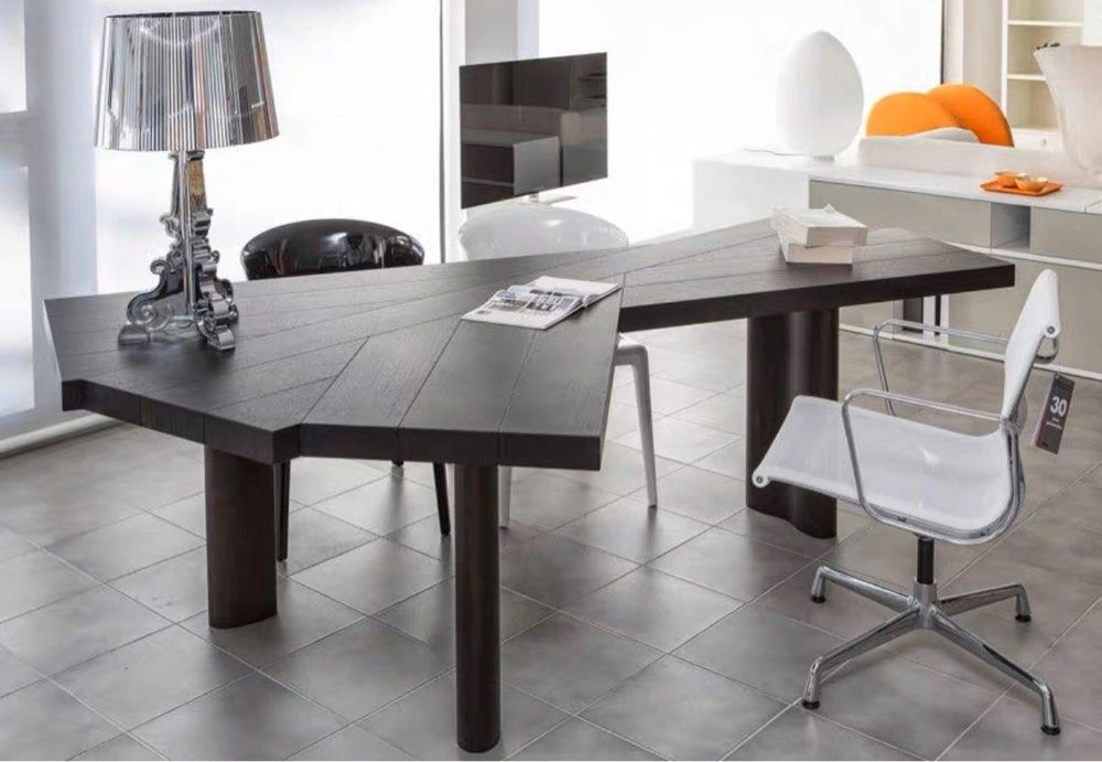 ALDEN Contemporary Solid Wood Study Desk - Radical Homes Singapore