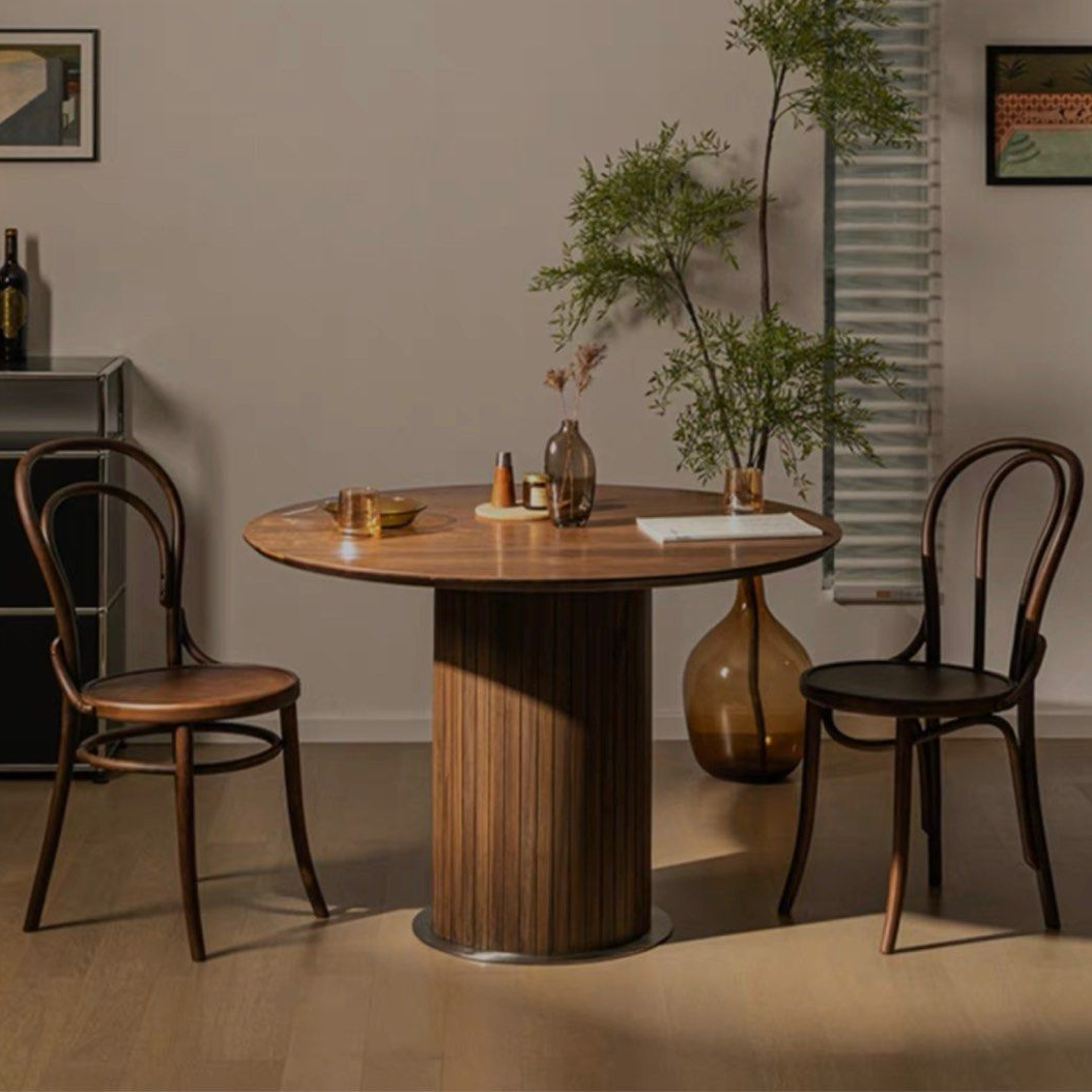BRIEN Round Wood Dining Table - Radical Homes Singapore