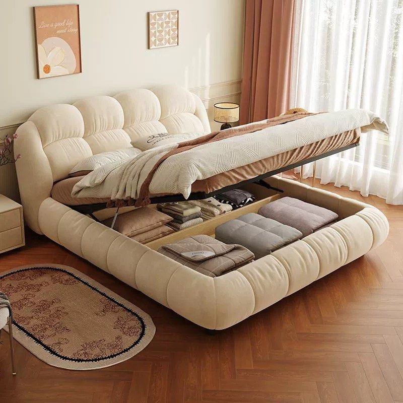 POUFFY Modern Storage Bedframe - Radical Homes Singapore