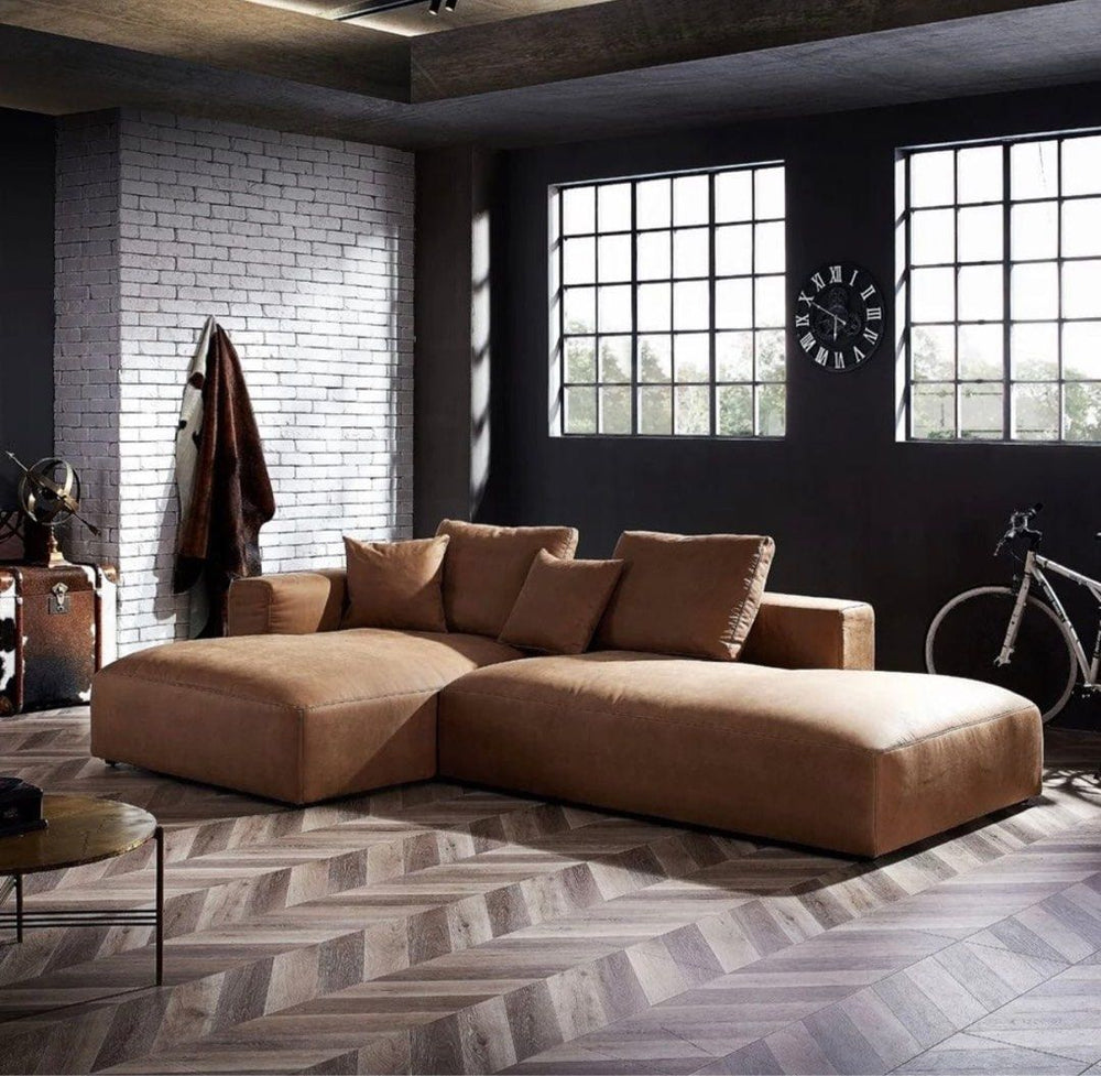 NOTION Sectional Scratch Resistant Double Chaise Sofa - Radical Homes Singapore