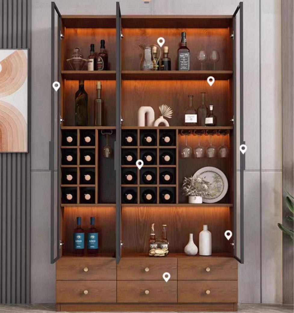 GELORO Modern Wine Cabinet - Radical Homes Singapore
