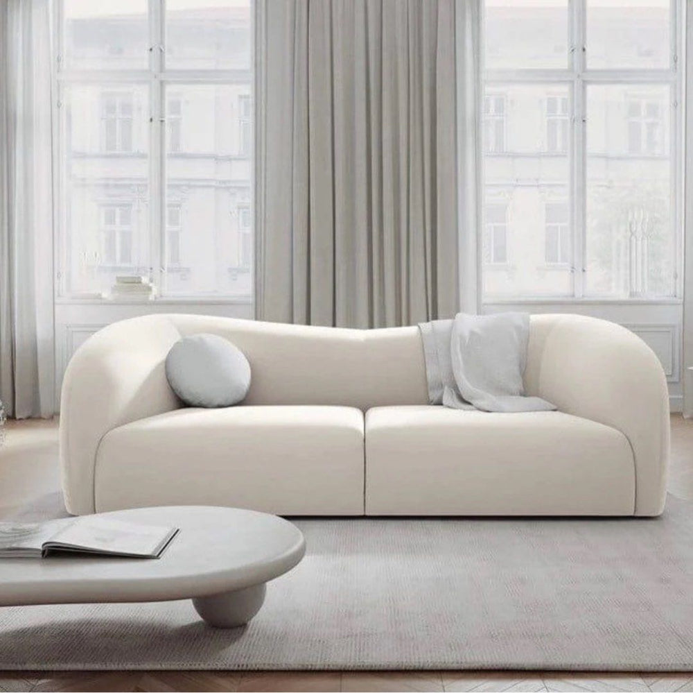 PEREZ Modern Scratch Resistant Curve Sofa - Radical Homes Singapore