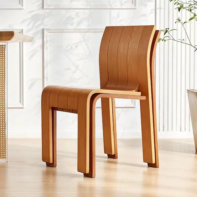 LANDON Japandi Solid Wood Dining Chair - Radical Homes Singapore