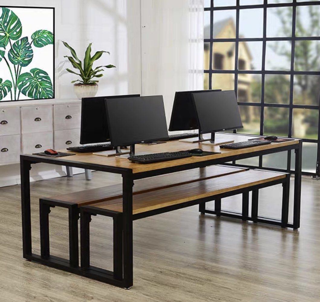 GREGORY Industrial Thin Office / Study Table - Radical Homes Singapore