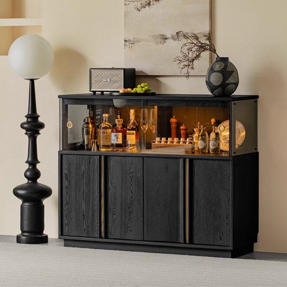 IGORA Modern Solid Wood Wine Cabinet - Radical Homes Singapore