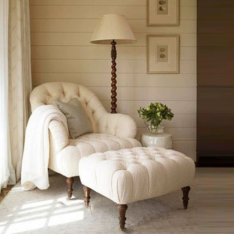 FROST Victorian Fabric Lounge Chair - Cassa Haus Singapore